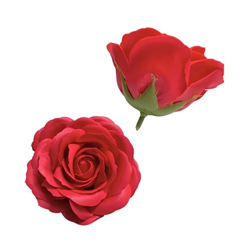 Szappanrózsafej 7,5x6 cm piros