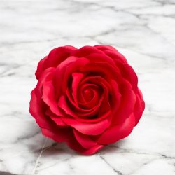 Szappanrózsafej 7,5x6 cm piros