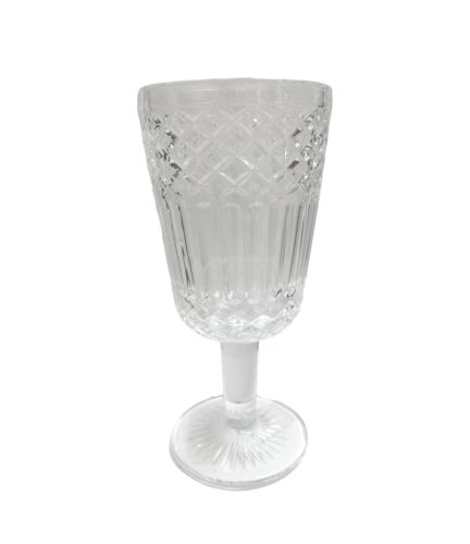 Üveg pohár talpas 8x17cm - átlátszó