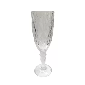 Üveg pohár talpas  6x19cm - átlátszó
