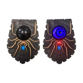 Ajtócsengő Halloween kék pókos 17cm