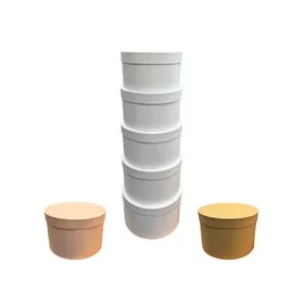   Papírdoboz szett 5db-os rózsaszín :24x13,5;26x15;28x17;30x19,5;32x21 cm 