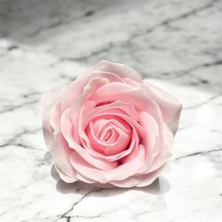 Szappanrózsafej 6,5x7 cm világos rózsaszín