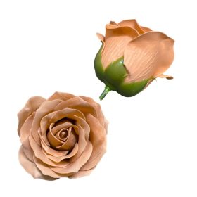 Szappanrózsafej 6,5x7 cm világos barna