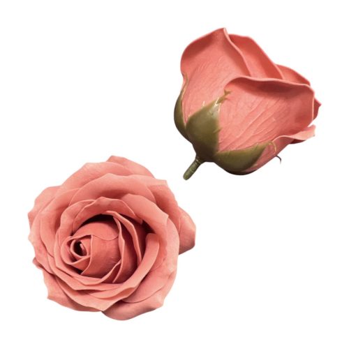 Szappanrózsafej 6,5x7 cm terrakotta