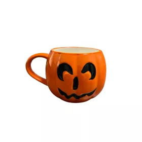Halloween bögre meglepett tök narancssárga 9,5x8,5 cm 