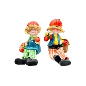   Logólábú figura almával 6x10x5 cm 2 féle válaszható/db 
