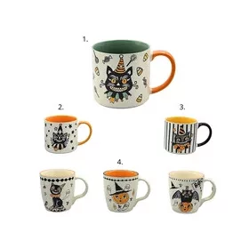   Halloween bögrék 4,5 dl 10x9,8cm választható  macskás több féléből