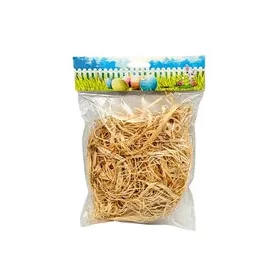   Natúr raffia dekorációs szalag 20 g – ajándékcsomagoló töltőanyag