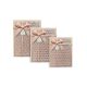 Papírdoboz szett 3 részes rózsaszín 23x16x9,5;21x14x7,5;19x12x6 cm