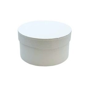 Papírdoboz kerek 17x9 cm fehér
