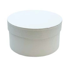 Papírdoboz kerek 17x9 cm fehér