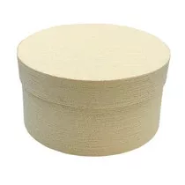 Papírdoboz kerek 17x9 cm krém