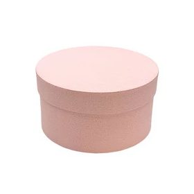 Papírdoboz kerek 17x9 cm rózsaszín