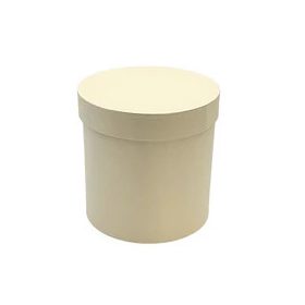 Papírdoboz kerek 14x14 cm krém