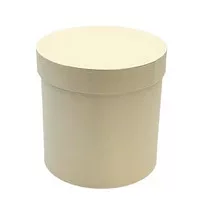 Papírdoboz kerek 14x14 cm krém