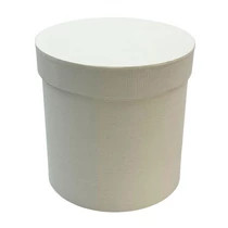 Papírdoboz kerek 14x14 cm fehér