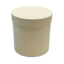 Papírdoboz kerek 14x14 cm krém