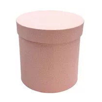 Papírdoboz kerek 14x14 cm rózsaszín