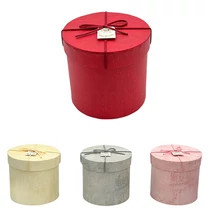 Papírdoboz kerek 12x12 cm 4 színben válaszható/db 