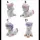 Unikornis figura 7x4x10cm  C