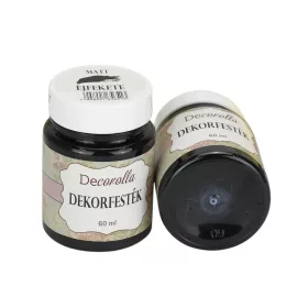 Dekorfesték matt 60ml éjfekete