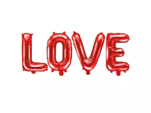 Piros Love lufi 140x35cm