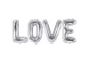 Ezüst Love lufi 140x35cm