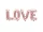 Rosegold Love lufi 140x35cm