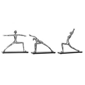 Figur aluminium yoga 33x10x35cm választható