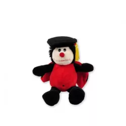 Plüss katica diplomás  20cm