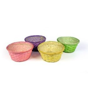 Antikolt bambusz tál mix 23x10cm  választható szín