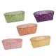 Bambusz tál ovális mix  30x18x10,5cm (lila,pink,narancs,sárga,zöld)