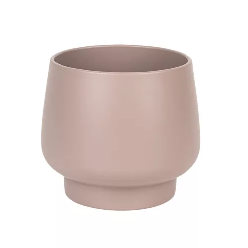 Krug kerámia kaspó matt tópszín 12cm