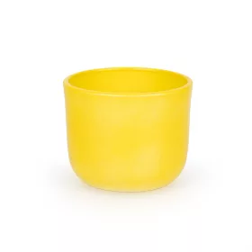 Ronan kerámia kaspó lakozott sárga 12cm