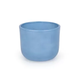 Ronan kerámia kaspó lakozott kék 12cm