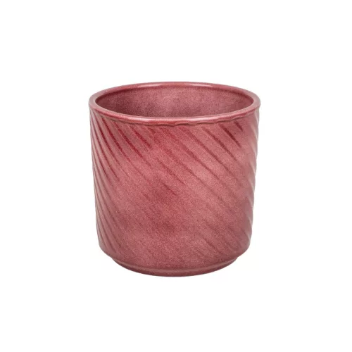 Elsie hengerkaspó fényes bordó 14cm
