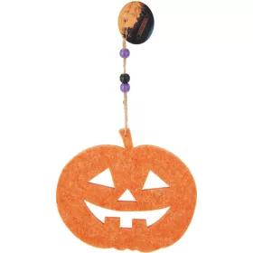   Halloween akasztós filc tökfej dekoráció narancssárga 20cm