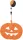 Halloween akasztós filc tökfej dekoráció narancssárga 20cm