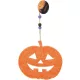 Halloween akasztós filc tökfej dekoráció narancssárga 20cm