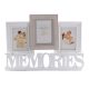 Fa képkeret memories fehér