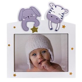 Képkeret, MDF babás 18x13cm