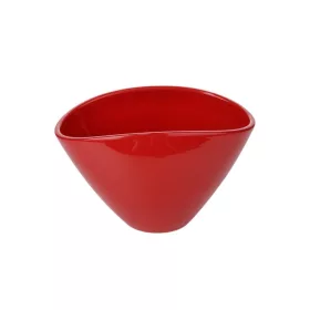 Ovum csónak  kaspó kerámia  piros 20 cm