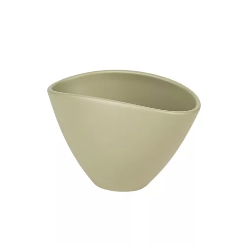 Ovum kerámia kaspó matt kheki 20cm