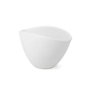 Ovum csónak  kaspó kerámia matt vanilia 20 cm