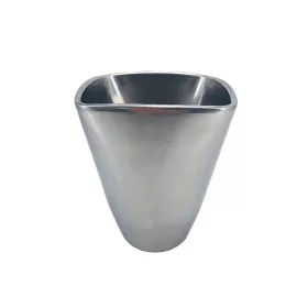 Szögletes orchidea váza króm 14cm