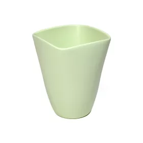 Szögletes orchidea váza matt világoszöld 14 cm