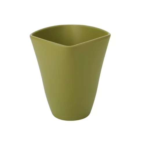 Szögletes orchidea váza matt bambusz 14cm