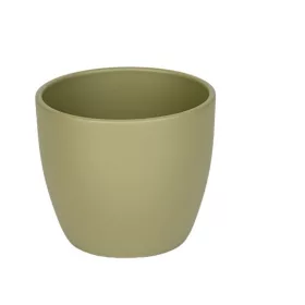 Base kerámia kaspó matt kheki 8cm