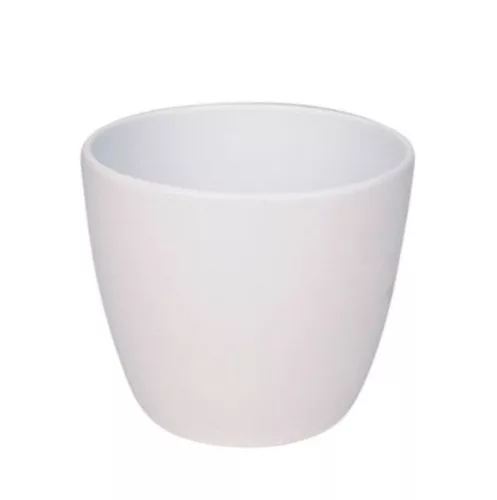 Kerámia kaspó matt fehér 10cm
